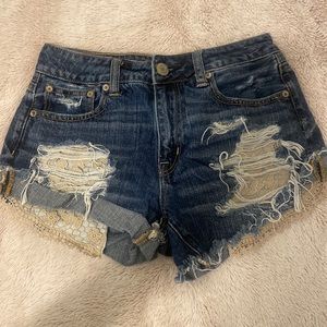 American eagle jean shorts